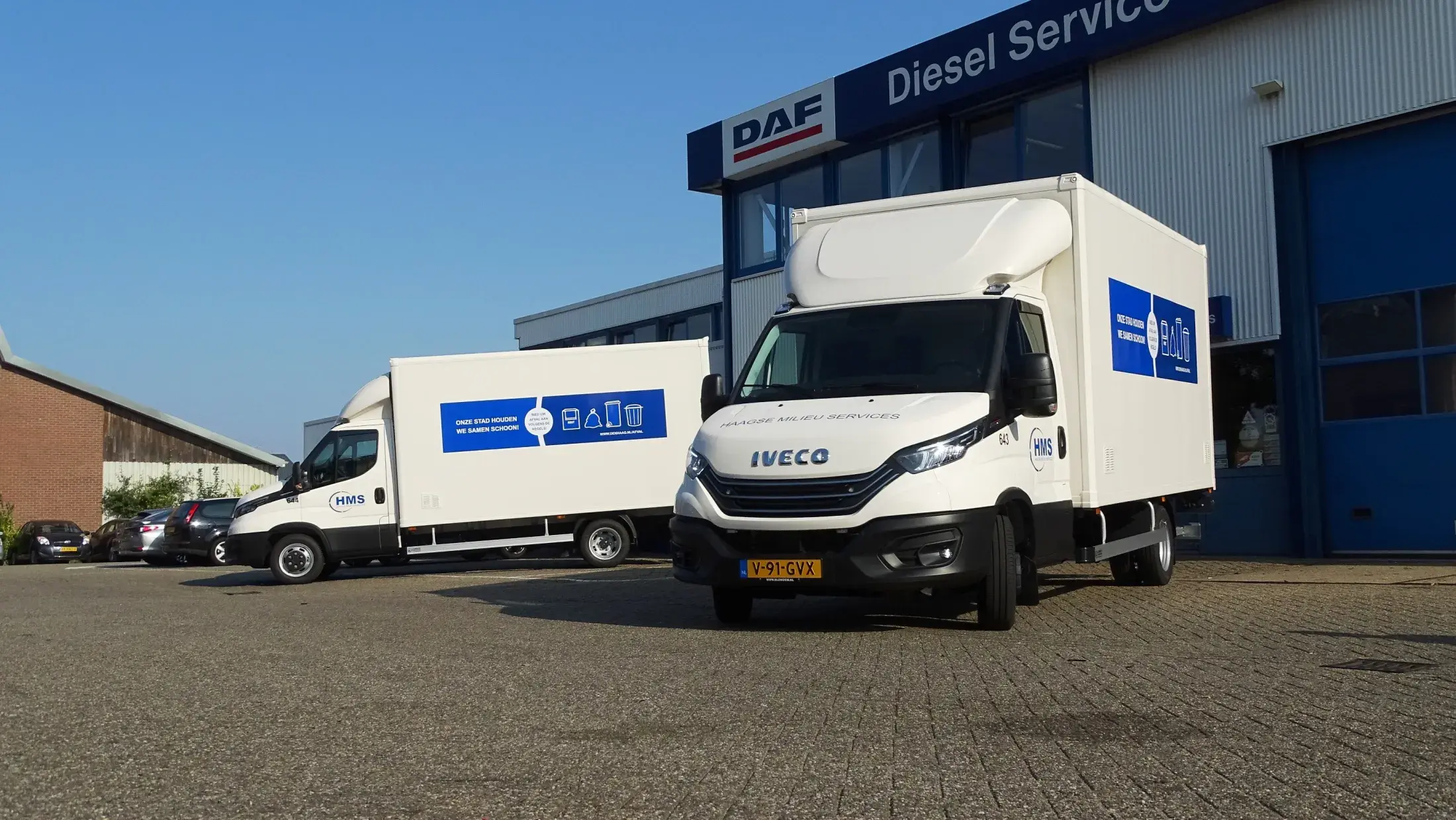 2x Iveco Daily 40C18HA8 - Haagse Milieu Service